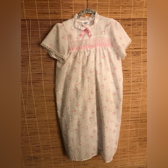 Vintage Ballet Summer Matching 2 Piece Nightgown and House Coat No Size Tag - Picture 1 of 7